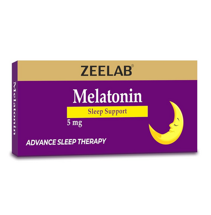 Zeelab Melatonin 5 Mg Sleeping Pills for Deep Sleep (14 Tablets)