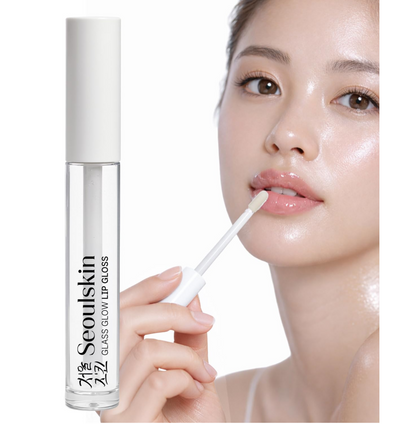 Seoulskin Glass Glow Lip Gloss for Women | Hydrating & High Shine | Glossy Finish | Glass Shine | Lightweight & Non-Sticky Formula | Transparent | with Vitamin E & Shea Butter | Clear Lip Gloss | 4.2 ml