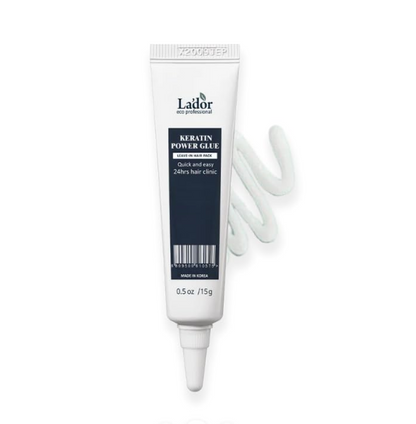 LADOR Keratin Power Glue Korean Hair Ampoule Leave-in Treatment | 2-in 1 No-rinse Hair Essence & Protein Treatment for Long Lasting Conditioning for Frizzy, Coloured, Damaged & Dry Hair - Sulphate Free