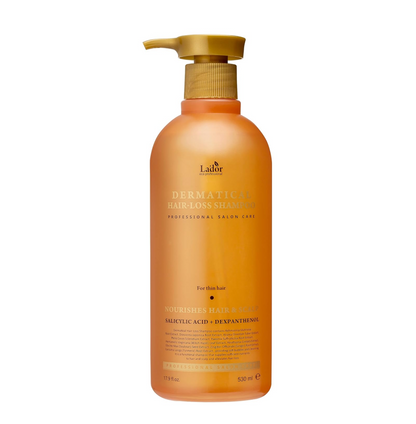LADOR Dermatical Hair-Loss Shampoo (For Thin Hair) (530ml) Anti Hair Loss & Hair Growth Shampoo, Deep Cleanse, Nourish, Soothe Damaged Scalp for Thinning & Damaged Hair