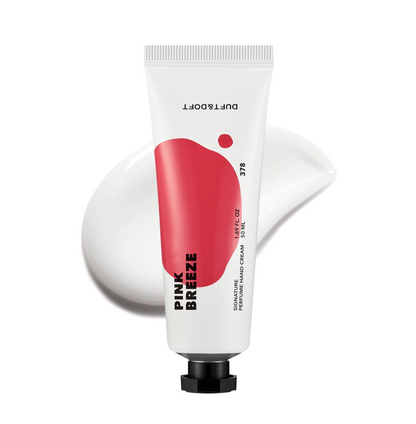 Duft & Doft Pink Breeze Signature Perfume Hand Cream (50g) – Hypoallergenic & Non-Greasy, Long-Lasting Rose & Musk Scent, Fast-Absorbing for Sensitive Skin