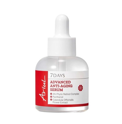 Ariul 7days Advanced Anti Aging Serum (20ml) Korean Lightweight Anti-Aging Face Serum, Smooths Wrinkles, Improve Firmness, Boost Collagen, Hydrating Gentle Skin Repair Serum for Daily Use