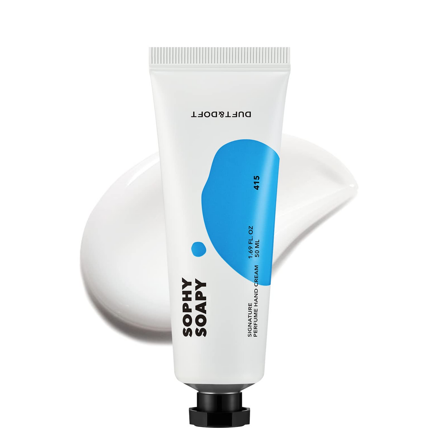 Duft & Doft Sophy Soapy Perfume Hand Cream (50g) - Rose & Musk Fragrance, Hypoallergenic Non-Greasy, 100H Long-Lasting Scent, for Sensitive Skin