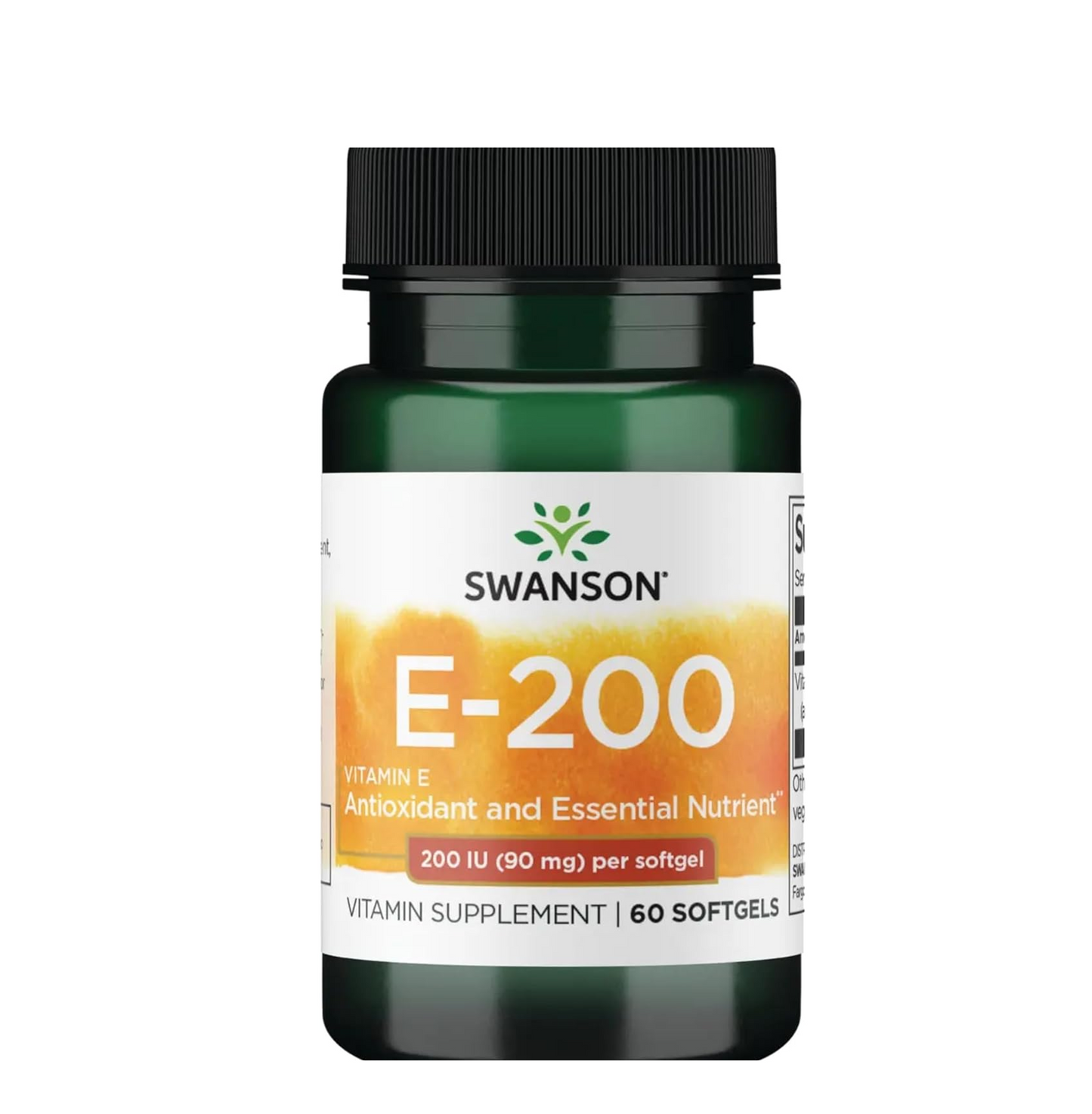 Swanson Vitamin E 200 Iu 200 Iu (90 Milligrams) 60 Sgels