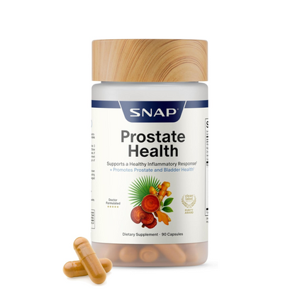 Snap Supplements Prostate Health Supplements for Men, Supports Urinary Tone and Healthy DHT Balance with Saw Palmetto for Men, Stinging Nettle, Beta-Sitosterol, 90 Capsules (30-Day Supply)