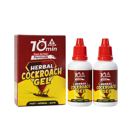 Amish C Herbal Cockroach Gel 20gm Pack of 2 |10 Minutes Result Guaranty|Removes Entire Cockroach Infestation|Powerful Cockroach Repellent For Home|100% Organic Chemical Free