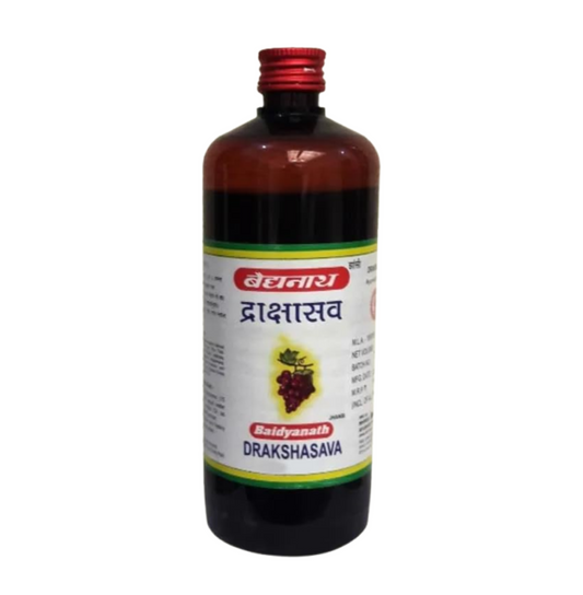 Baidyanath asli ayurved jhansi Drakshasava 450ml | Helps to Preserve the Strength | Effective Solution for Loss of Appetite, Tiredness, Restlessness