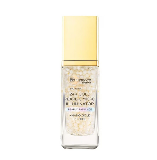 Bio Essence Bio -Gold 24K Gold Pearl-C Micro Illuminator (28g) | Skin Brightening Serum with Vitamin C for Even Skin Tone | White, Radiant Finish, Serum, Unisex, 28 g (Pack of 1)