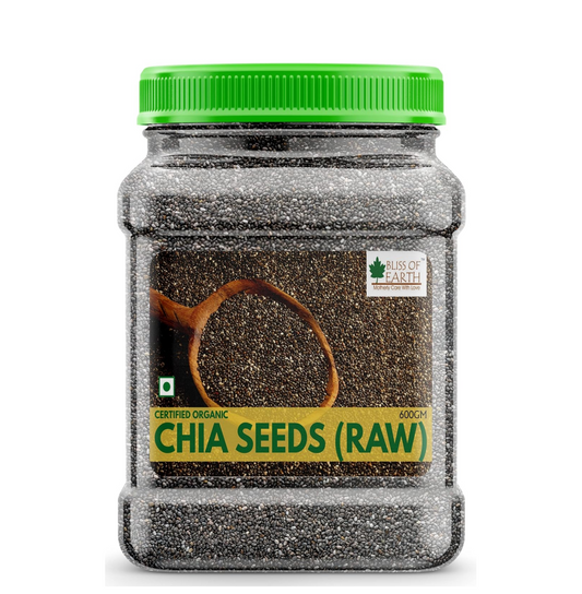 Bliss of Earth Raw Chia Seeds For Weight Loss, Raw Super Food With Omega & Fiber 600gm