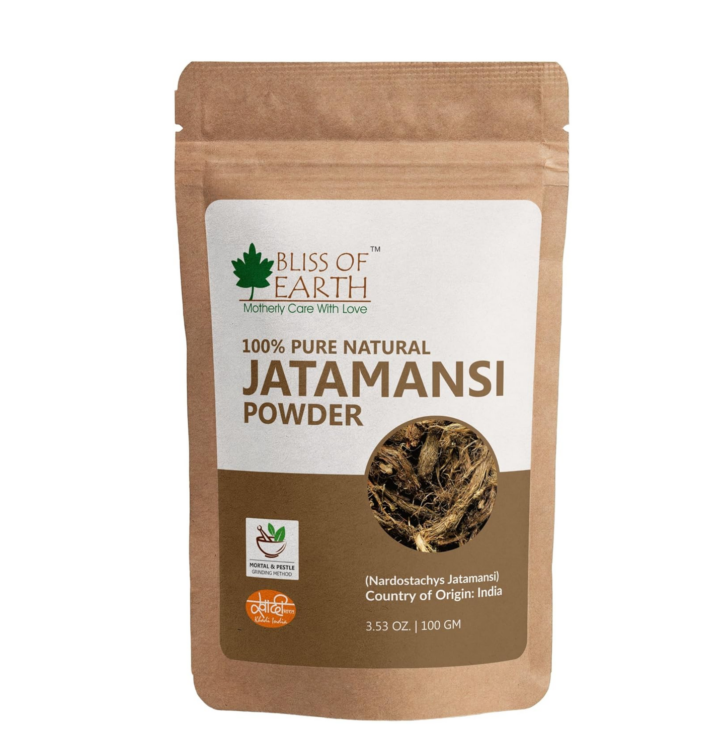 Bliss of Earth 100% Pure & Natural Jatamansi Powder For Hair Growth & Eating, 100gm