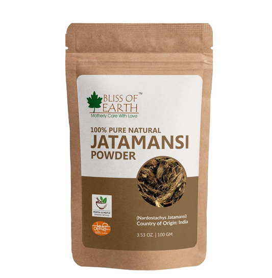 Bliss of Earth 100% Pure & Natural Jatamansi Powder For Hair Growth & Eating, 100gm