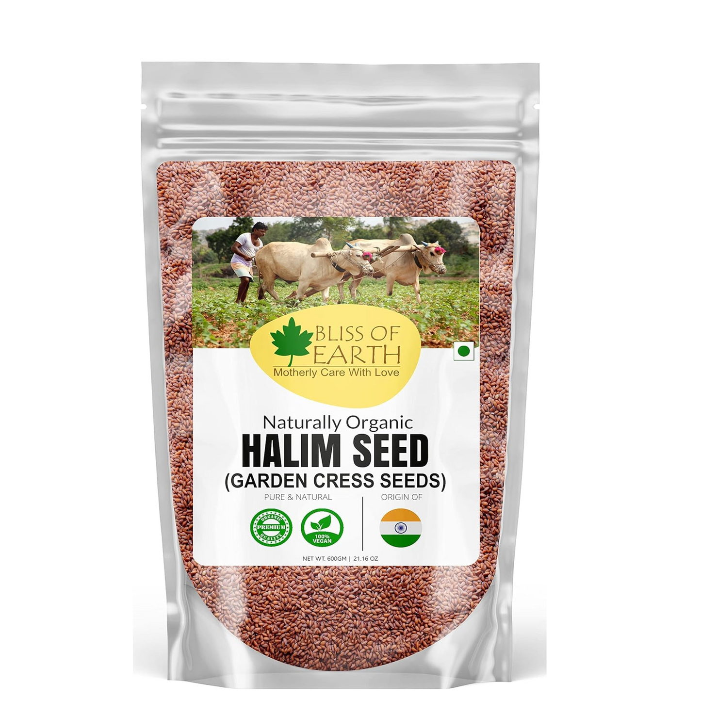 Bliss Of Earth Halim Seeds 600gm Organic for Eating - Natural Aliv Seeds for Hair, Skin Health & Immunity Booster Superfoods