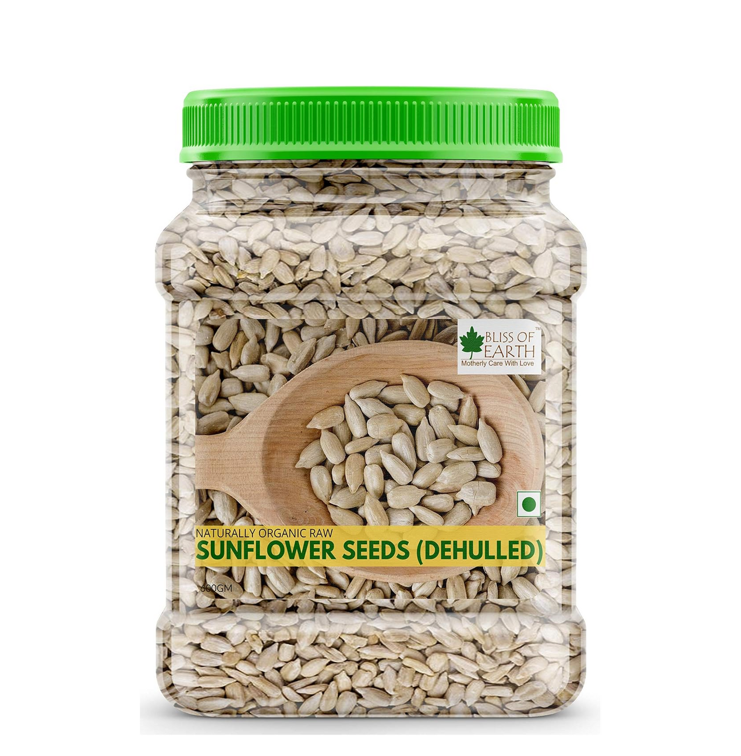 Bliss of Earth Sunflower Seeds- Dehulled Sunflower Seeds for Eating - Natural & Organic Superfood for Snacking - Rich in Fibre & Protein - for Skin & Hair - 600gm
