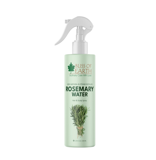 Bliss of Earth Rosemary Water Spray For Hair Growth 200ml, 100% Natural Steam Distilled Rosemary Water For Hair & Skin, Helps Reduce Hair fall, Strengthens Hair.