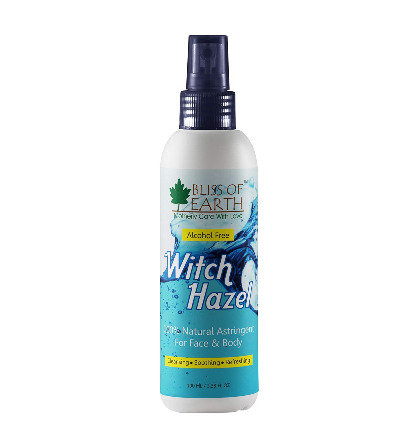 Bliss of Earth Witch Hazel Toner For Face, Acne & Oily Skin, Natural Pore Minimizer, Alcohol Free Facial Astringent, 100ml