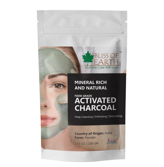 Bliss of Earth Coconut Shell Activated Charcoal Powder 100gm