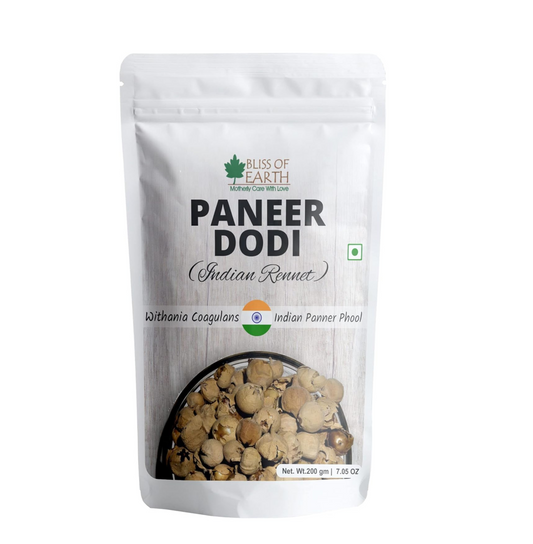 Bliss of Earth Paneer Doda (Indian Rennet) Paneer Phool for Diabetes, Withania Coagulans Ayurveda Herb Good for Health 200GM