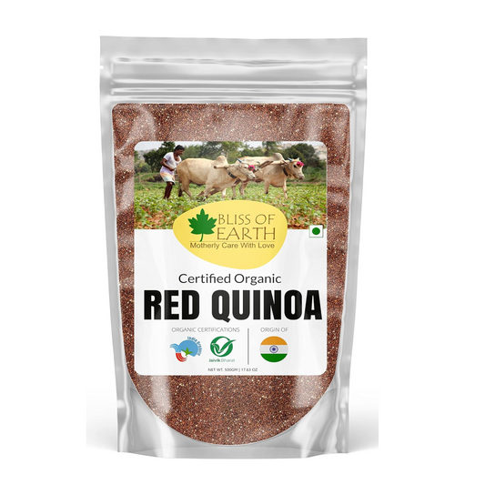 Bliss of Earth Red Quinoa 500gm Raw Super Food Great for Eating. Salad & Cooking