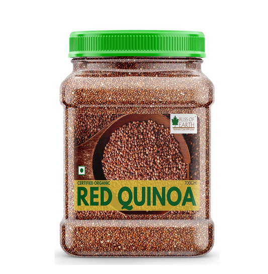 Bliss of Earth Organic Red Quinoa 700gm For Weight Loss, Raw Super food
