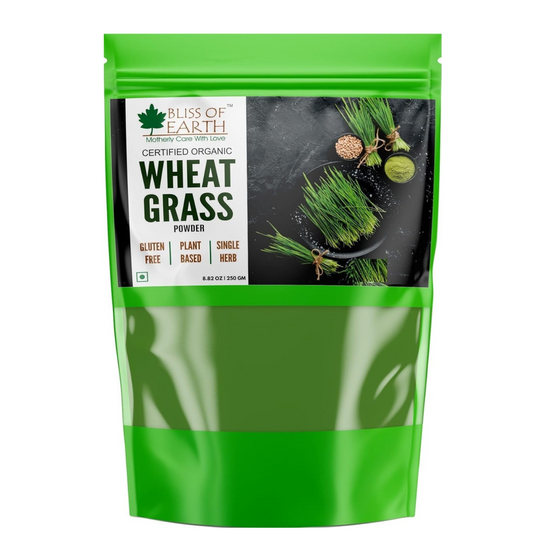 Bliss of Earth Wheatgrass Powder Organic, Super Food Dietary Supplement 250 gm