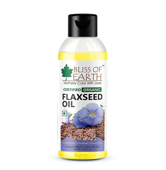 Bliss of Earth Natural Flaxseed Oil with OMEGA-3 (100ML)