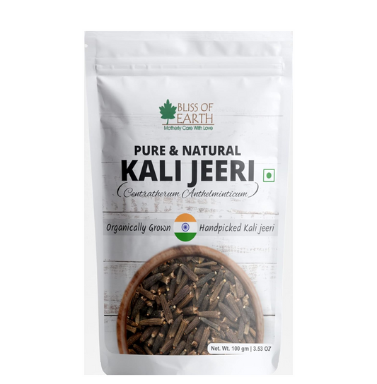 Bliss of Earth 100gm Kali Jeeri, Bitter Cumin, Kadwa Jeera, Black Cumin Fresh & Organic Good for Health