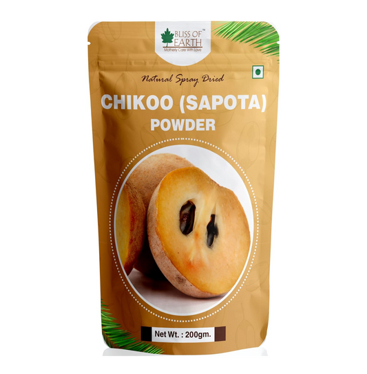 Bliss of Earth 200gm Chikoo (Sapota) Powder Natural Spray Dried for juice, Sake, Smoothies, or making ice cream and cake