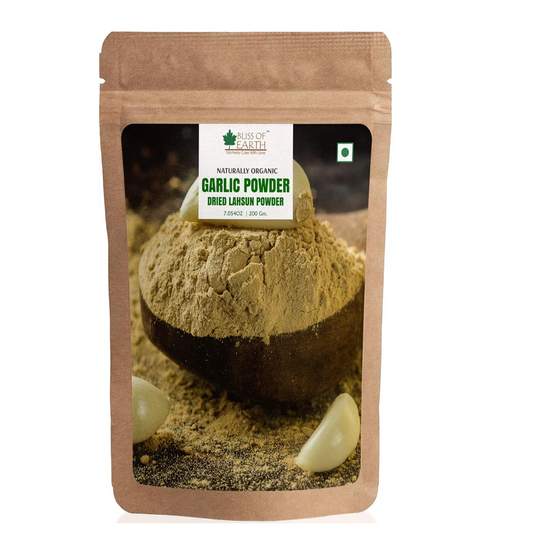 Bliss of Earth 200gm Naturally Organic Garlic Powder Dried For Cooking