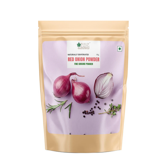 Bliss Of Earth 1 Kg Natural Red Onion Powder, Dehydrated, Good For Cooking & Hair Growth