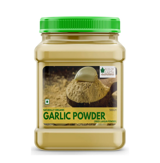 Bliss of Earth Garlic Powder 500gm Naturally Organic Dried For Cooking