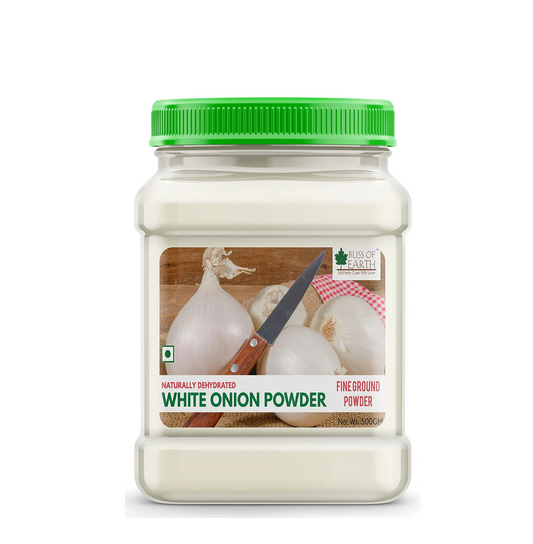 Bliss Of Earth 500Gm Natural White Onion Powder, Dehydrated, Good For Cooking & Hair Growth