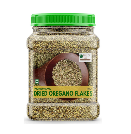 Bliss of Earth 300Gm Naturally Organic Dried Oregano Flakes For Seasoning On Pizza & Pasta