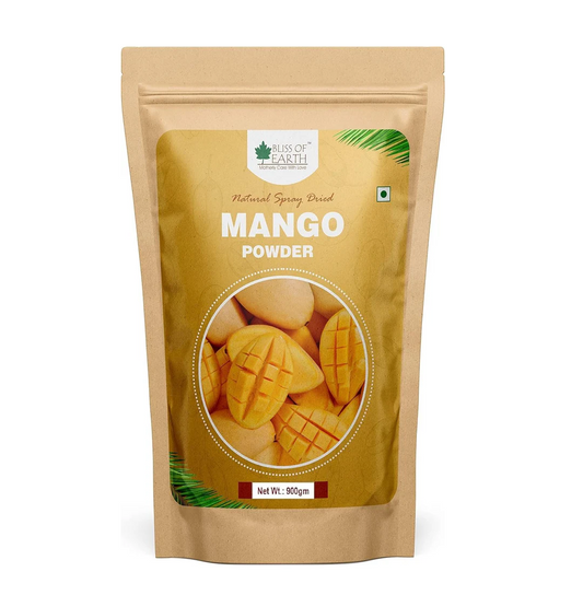 Bliss of Earth 900gm Mango Powder Natural Spray Dried Great for Mango juice | ice cream | Cake | shake king of fruits Vitamin A,C,K Rich