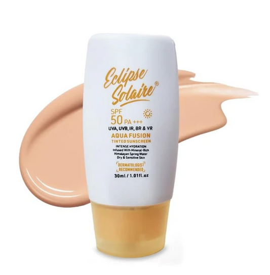 Aqua Fusion Sunscreen SPF50 PA+++ | 5X Protection | Infused with Himalayan Spring Water | Non-Greasy, For All Skin Types - 30ml