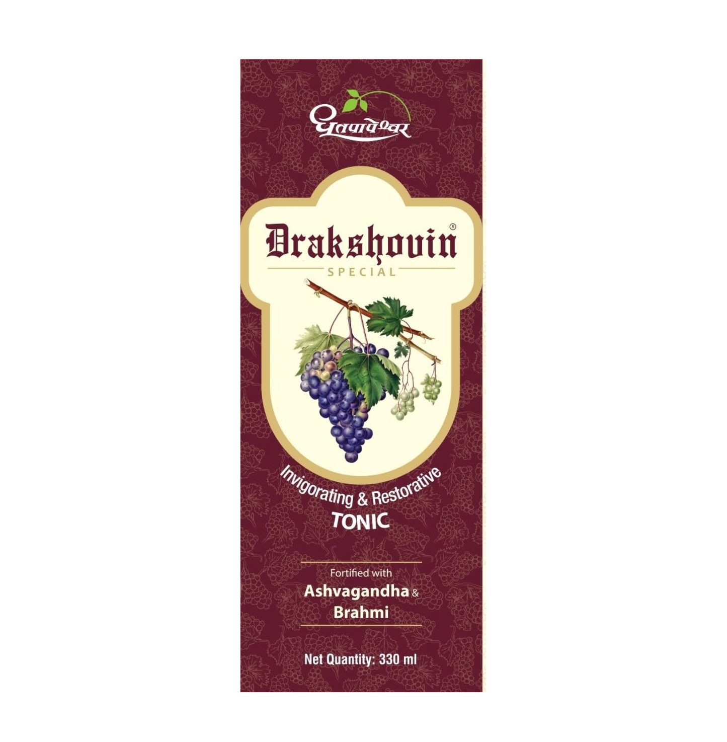Dhootapapeshwar Drakshovin Special Syrup | Ayurvedic Herbal Tonic for Strength, Energy & Digestive Support | Promotes Appetite & Wellness | 330 ML