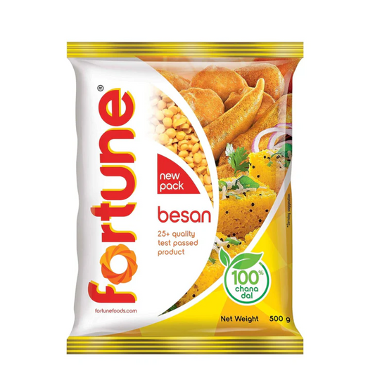 FORTUNE Chana Besan, 100% Chana Dal 100% Taste, 500 Gm