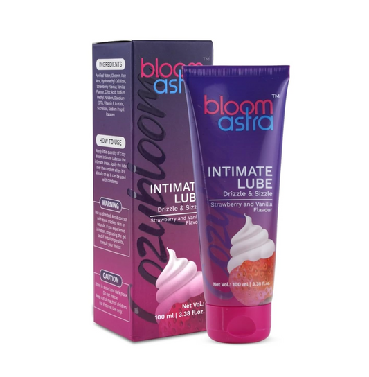 Bloomastra Strawberry Vanilla Flavoured Massage Gel (100 ML)