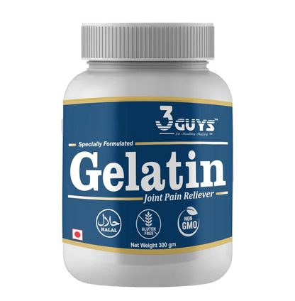 3 Guys Gelatin Powder for Joint Pain, 300 Gram