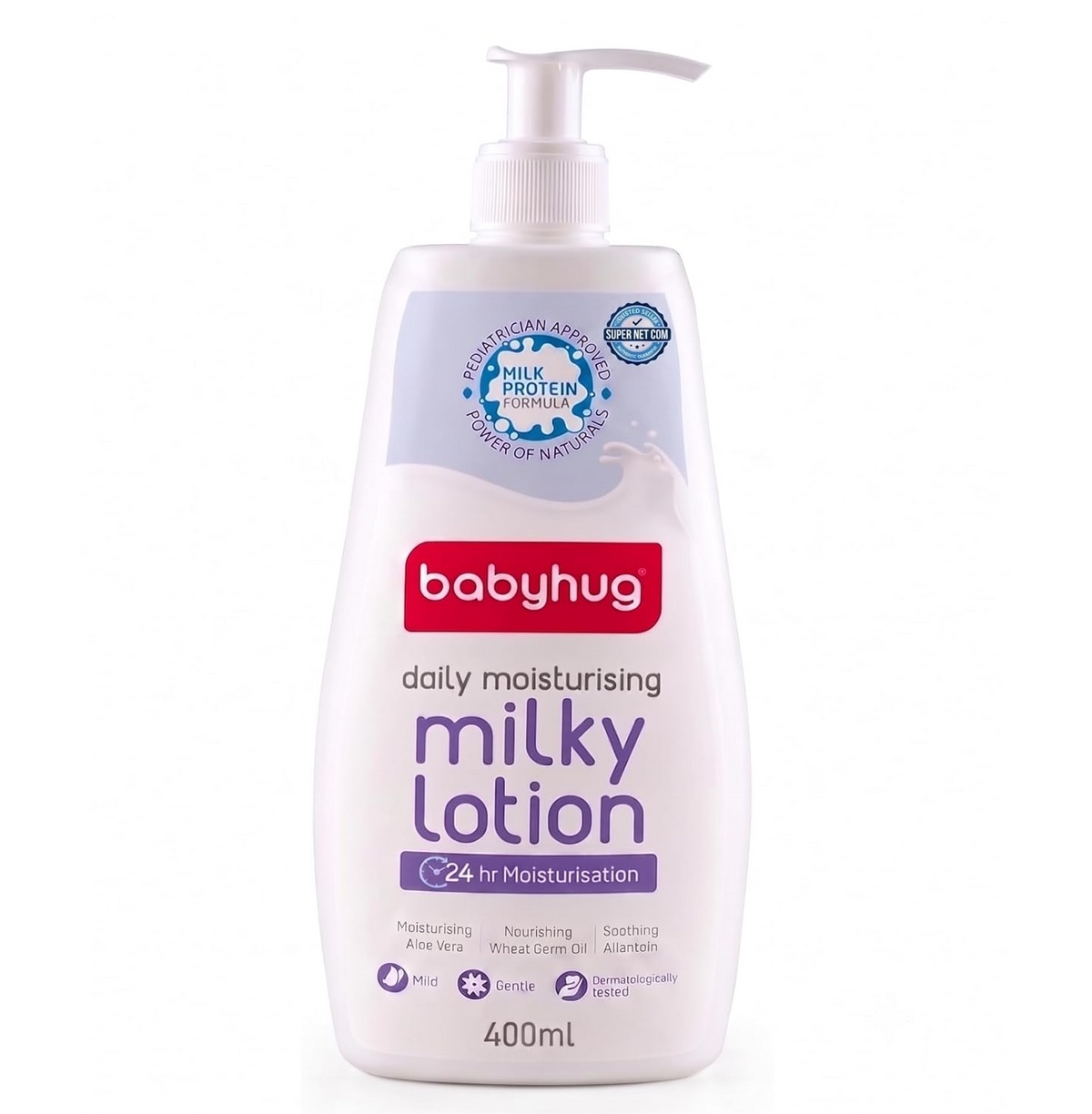 BABYHUG Daily Moisturising Milky Lotion - Enriched With Natural Oil, Aloe Vera Extract 400ML(Pack Of 1)