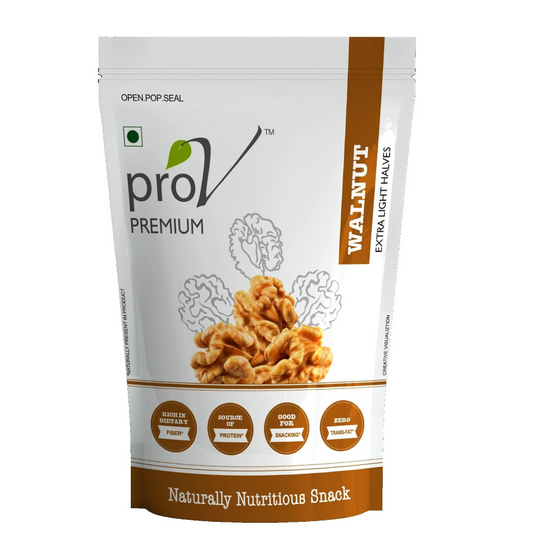 ProV Premium Extra Light Walnut Halves | 250g | Rich in Omega-3 | Crisp Fresh Kernels | Ideal for Baking & Snacking