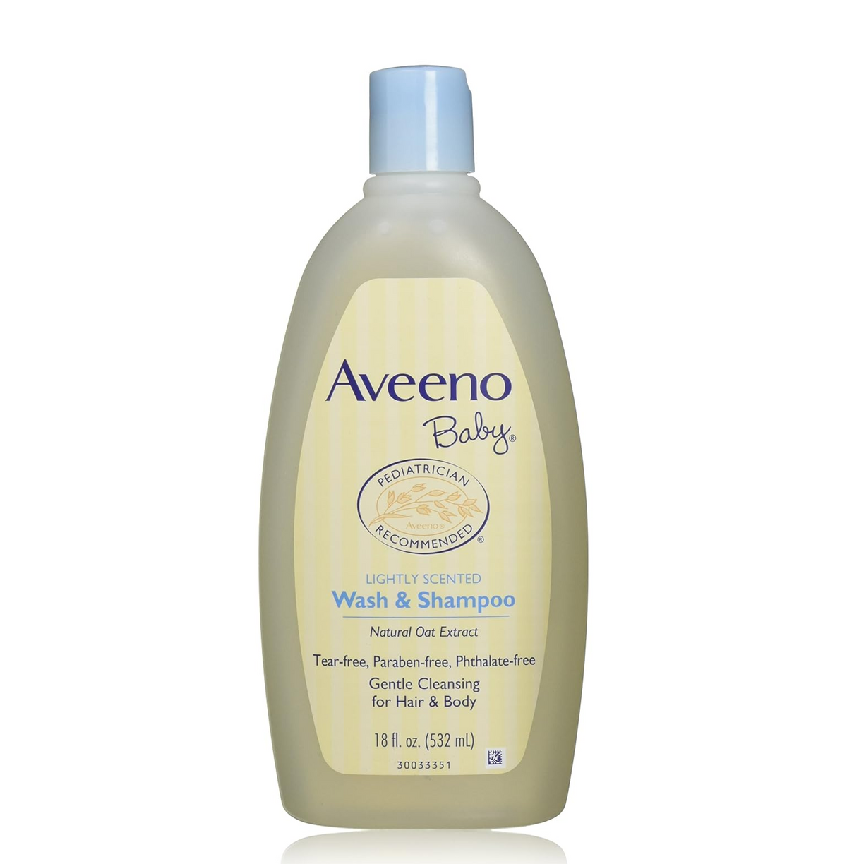 Aveeno Baby Wash & Shampoo, Lightly Scented, 8 Ounce (Pack of 1)
