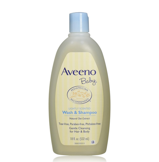 Aveeno Baby Wash & Shampoo, Lightly Scented, 8 Ounce (Pack of 1)