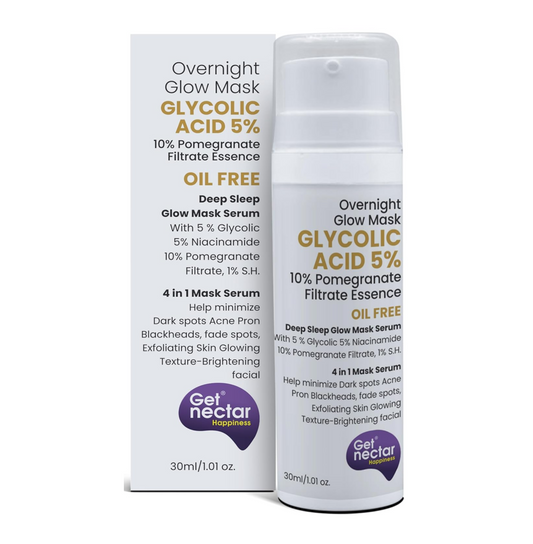 Overnight Glow Mask with Glycolic Acid 5% by Get Nectar on a white background
