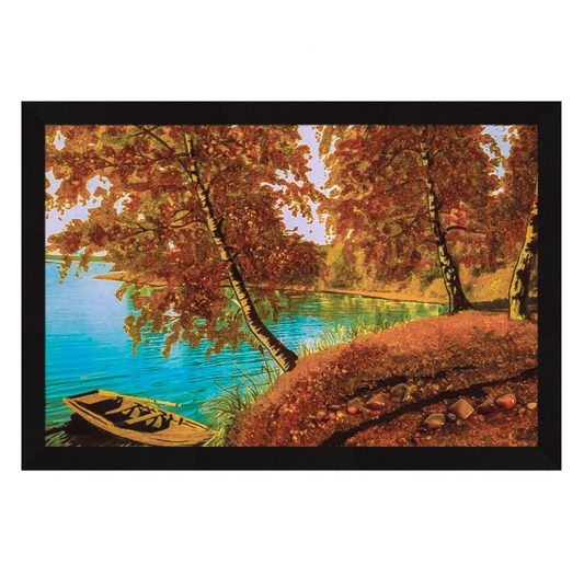 Vastu Landscape Wall Decor Paintings with Frame for Home Decoration, Painting for Living Room - Framed Painting for Wall Decoration, 12.0 X 18.0 inches, Set Of 1