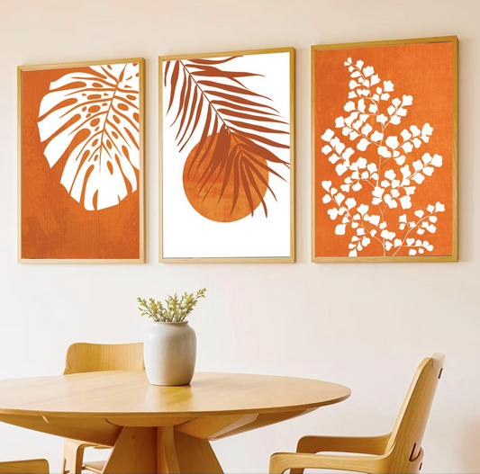 Big Modern Framed Posters Wall Decor Paintings For Living Room, Bedroom/Big Paintings For Wall Decoration, Frames For Wall Decor Set of 3 (13x19 Inches) (Boho A)