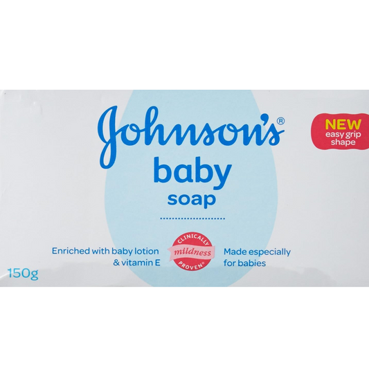 Johnson's Baby Soap with New Easy Grip Shape, 150g