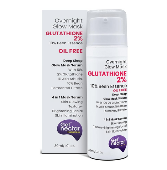 Get Nectar Glutathione 2% Overnight Glow Mask packaging on a white background