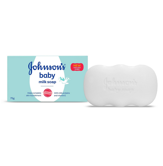 Johnson's Baby Milk Soap (with New Easy Grip Shape), 75g