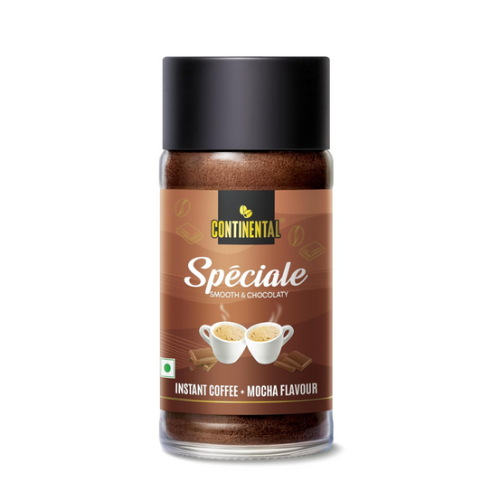 Continental Speciale | Mocha Flavoured Coffee | 50 gm Jar | Makes 25 Cups | Instant flavored Coffee Powder for both Hot & Cold Coffee | Medium Roast