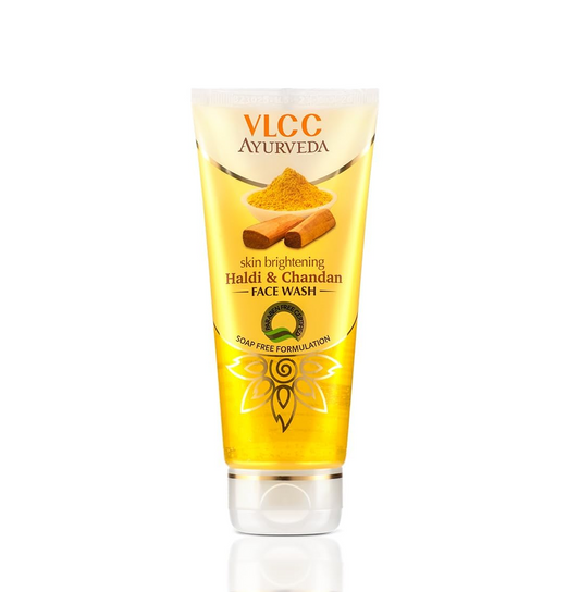 VLCC Skin Brightening Face Wash - Haldi and Chandan, 100ml Tube